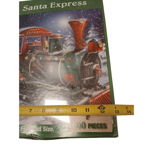 Heritage Santa Express 1000 Pc Puzzle Holiday 30x24 Sealed Train Gifts Christmas - Picture 8 of 11